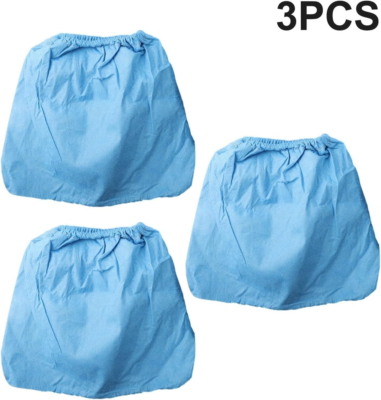 3-Pack Fabric Filter Bags for Wet Dry VACsuum Cleaner, Cloth Dust Bags Replacement Compatible with 16-30L Models, High Suction Industrial Shop For VACs
