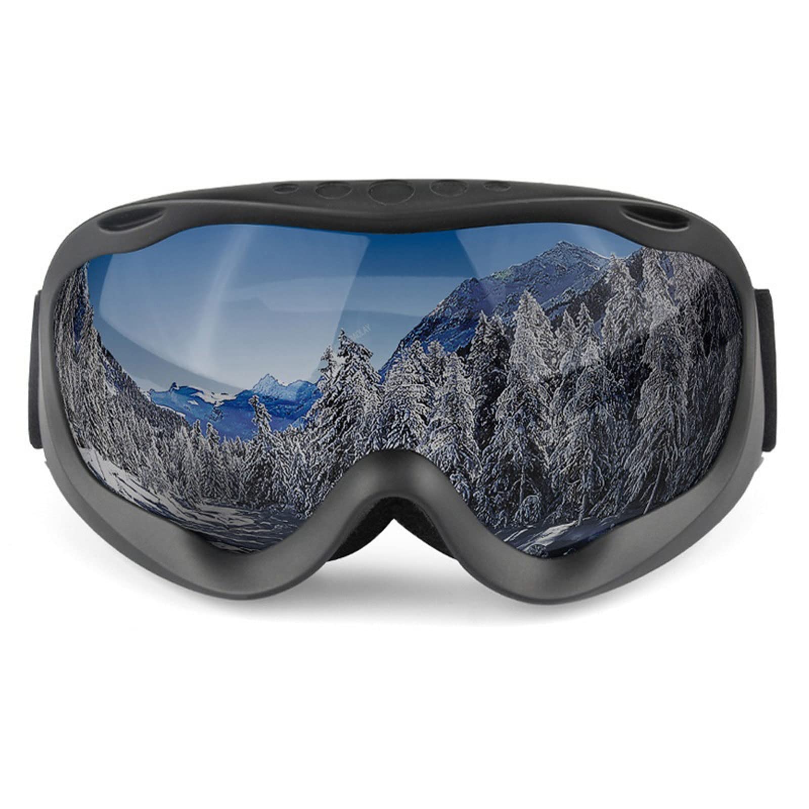DieffematicHXJ Gogle narciarskie Gogle narciarskie - Okulary Gogle narciarskie/snowboardowe dla mężczyzn, kobiet i młodzieży (Color : Schwarz)