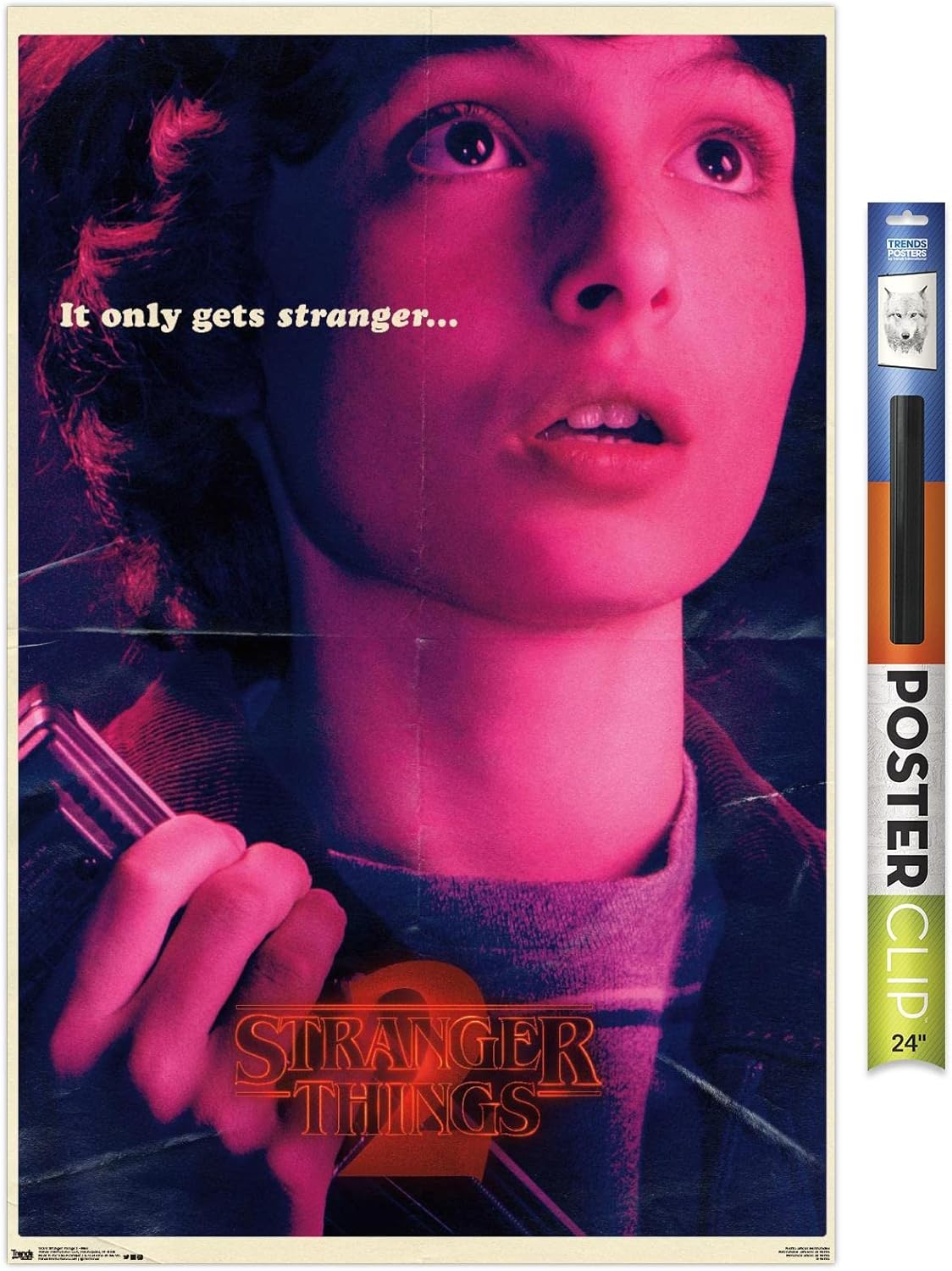 Netflix Stranger Things: Season 2 - Mike Wall Poster, 22.4L x 14.7W, Premium Poster & Mount Bundle