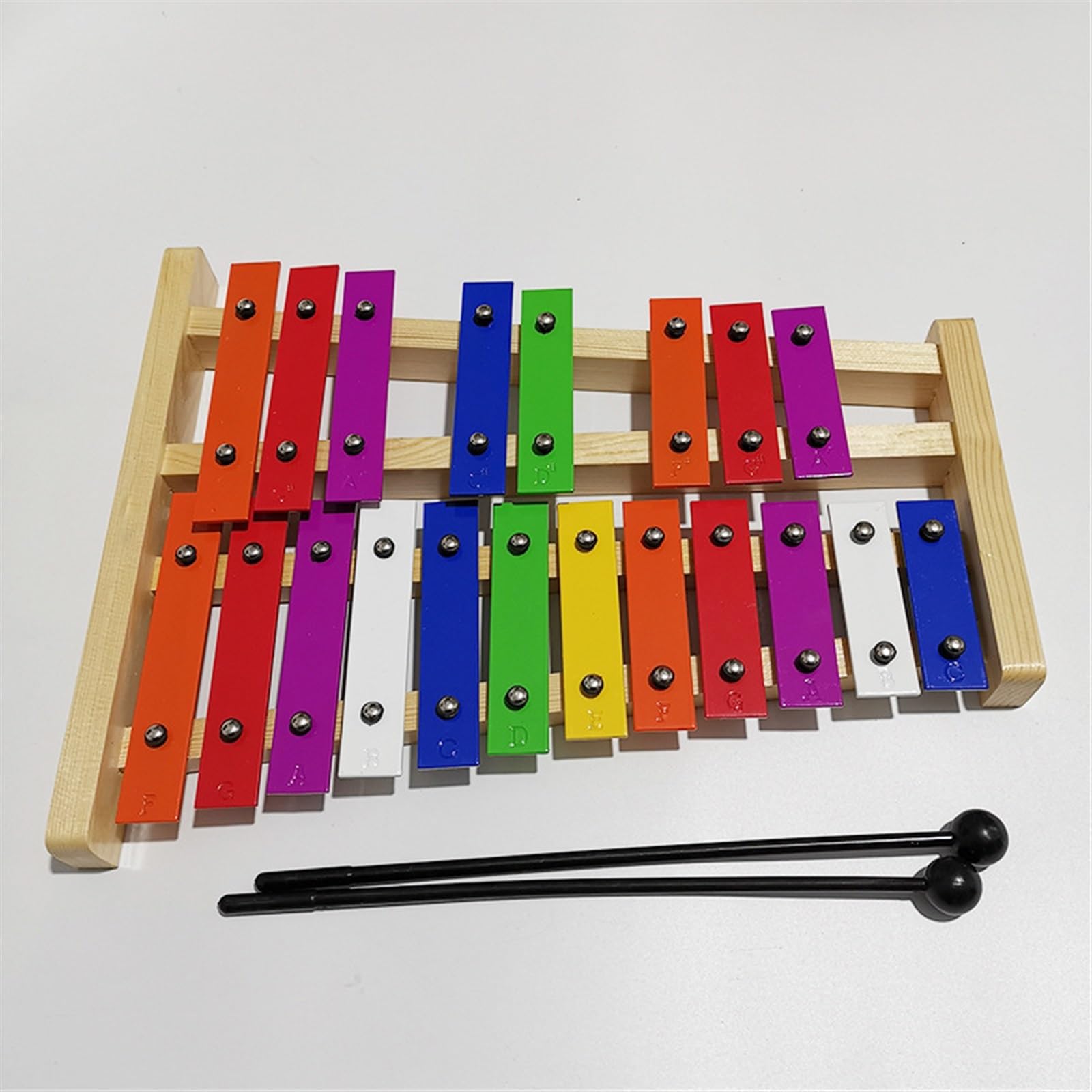 Glockenspiel Glockenspiel Percussion Instrument 20 Notes Colorful And Exquisite Aluminum Plate