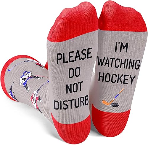 sockfun Bowling Golf Racing Car Hockey Gifts For Men, Funny Bowler Golfer Golfing Car Ice Hockey Field Hockey Socks