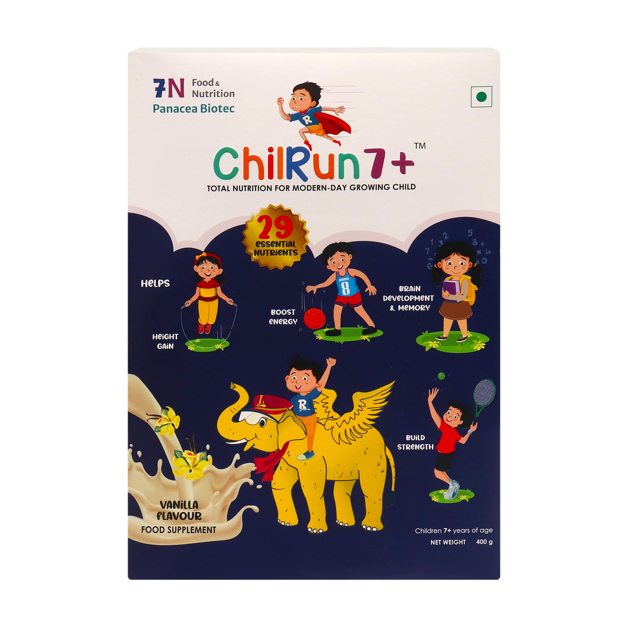 ChilRun 7+, Vanilla with Almond & Oats, 400g, Box.Total Nutrition For Modern Day Growing Children, Supports Height Gain, Strength & Brain Development. (B0CHFHL7S5) Amazon Price History, Amazon Price Tracker