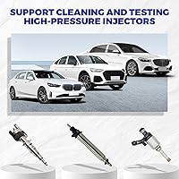 Vista 7 de MR CARTOOL V209 - Máquina limpiadora de inyectores de combustible, kit limpiador de inyectores ultrasónicos con calefacción 110V para 4 cilindros