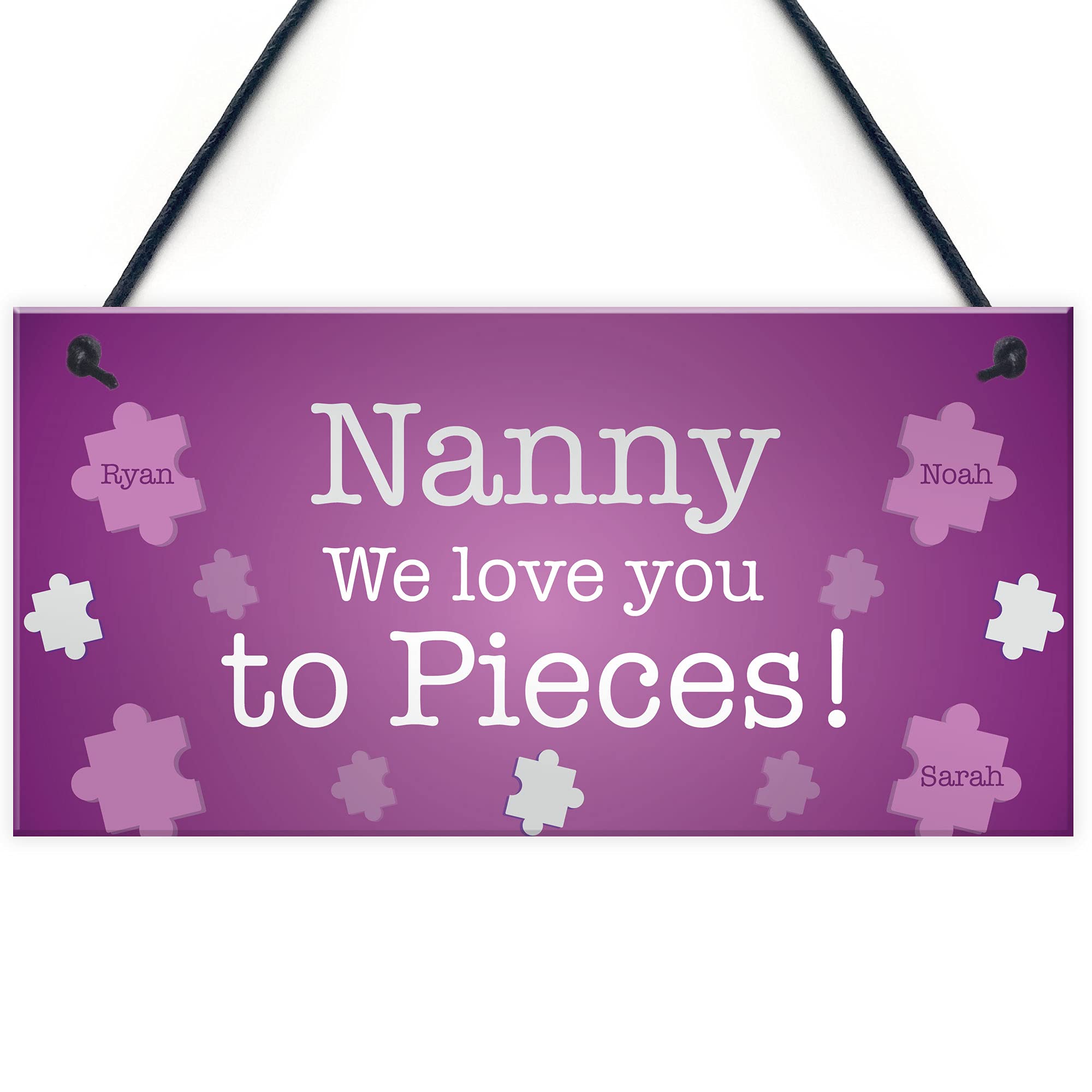 NANNY Gift For Birthday Personalised Plaque Grandparent Gift Thank You Gift For Her