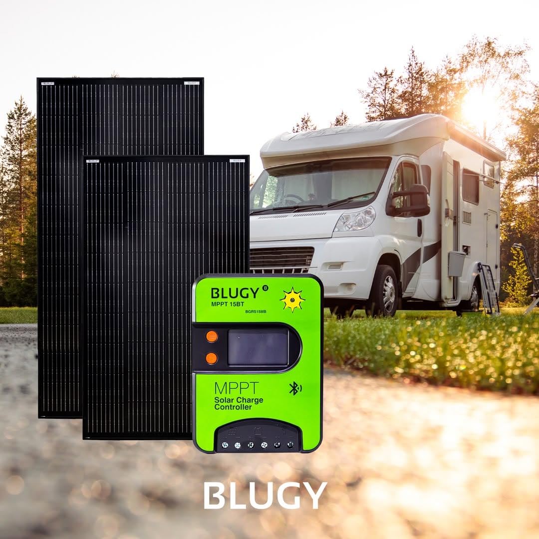 Panel Solar Semiflexible 60W BGSFP60, monocristalino 24,8% eficiencia, ultraligero, transitable, curvable, IP68, ideal para barcos, camper y náutica