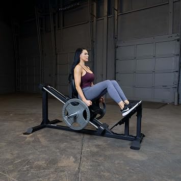 Body-Solid (GCLP100) Compact Leg Press - Space-Saving Home Gym Equipment with Calf Raise Feature for Strength Training