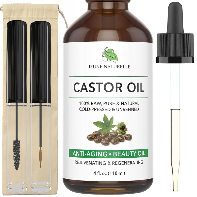 Óleo de rícino Jeune Naturelle prensado a frio, composição única, 120 mL