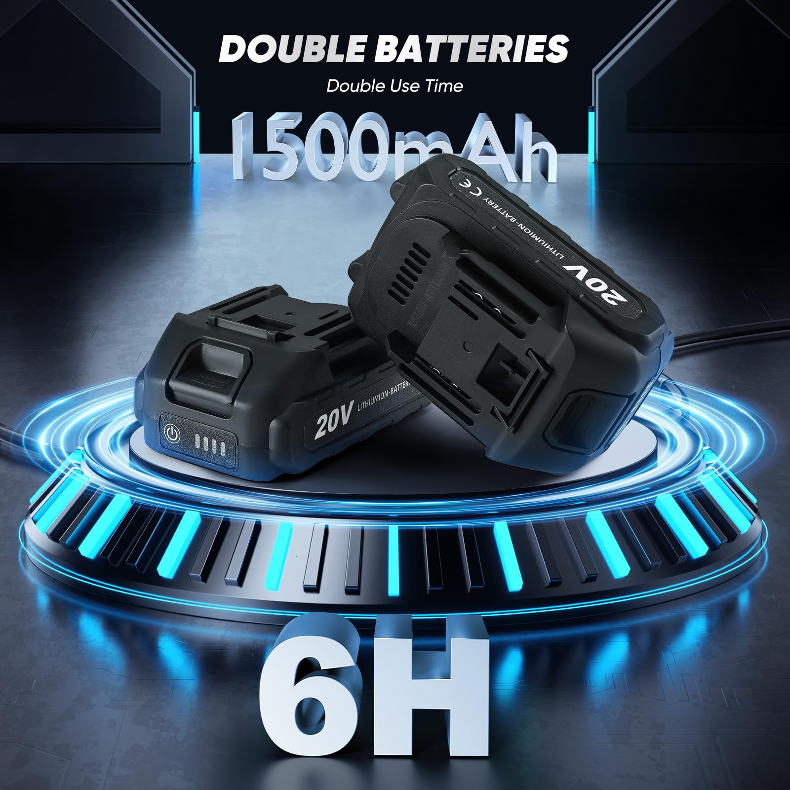 Macchina livellatrice a vibrazione per piastrelle con batteria da 20 V, strumento di installazione senza fili a vibrazione per piastrelle Strumento vibratore per piastrelle da