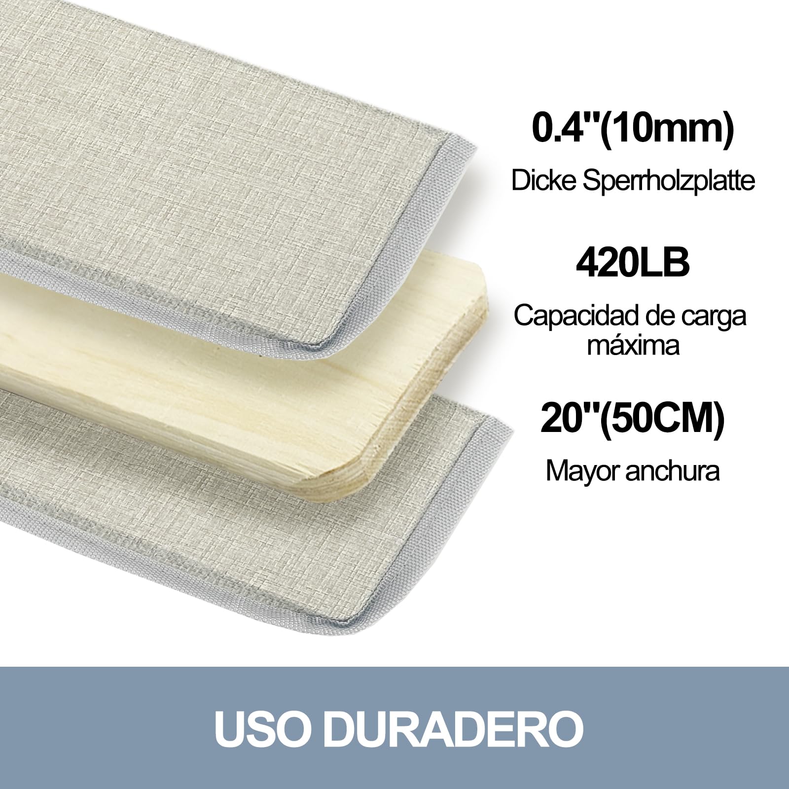 Tabla de Soporte para Asiento Hundido 60x170cm Refuerzo de Sofá Hundido Plegable Soporte de Sofá Hundido de Madera Repuesto de Refuerzo de Sofá Hundido Apto para la Mayoría de Sofás de 3 Plazas(Beige)