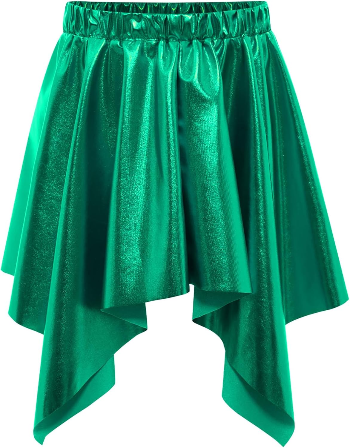 YiZYiF Pleated Skorts for Girls Shiny Birthday Party Athletic Skater Skirt Clubwear Mini Tutu Fancy School Skirts