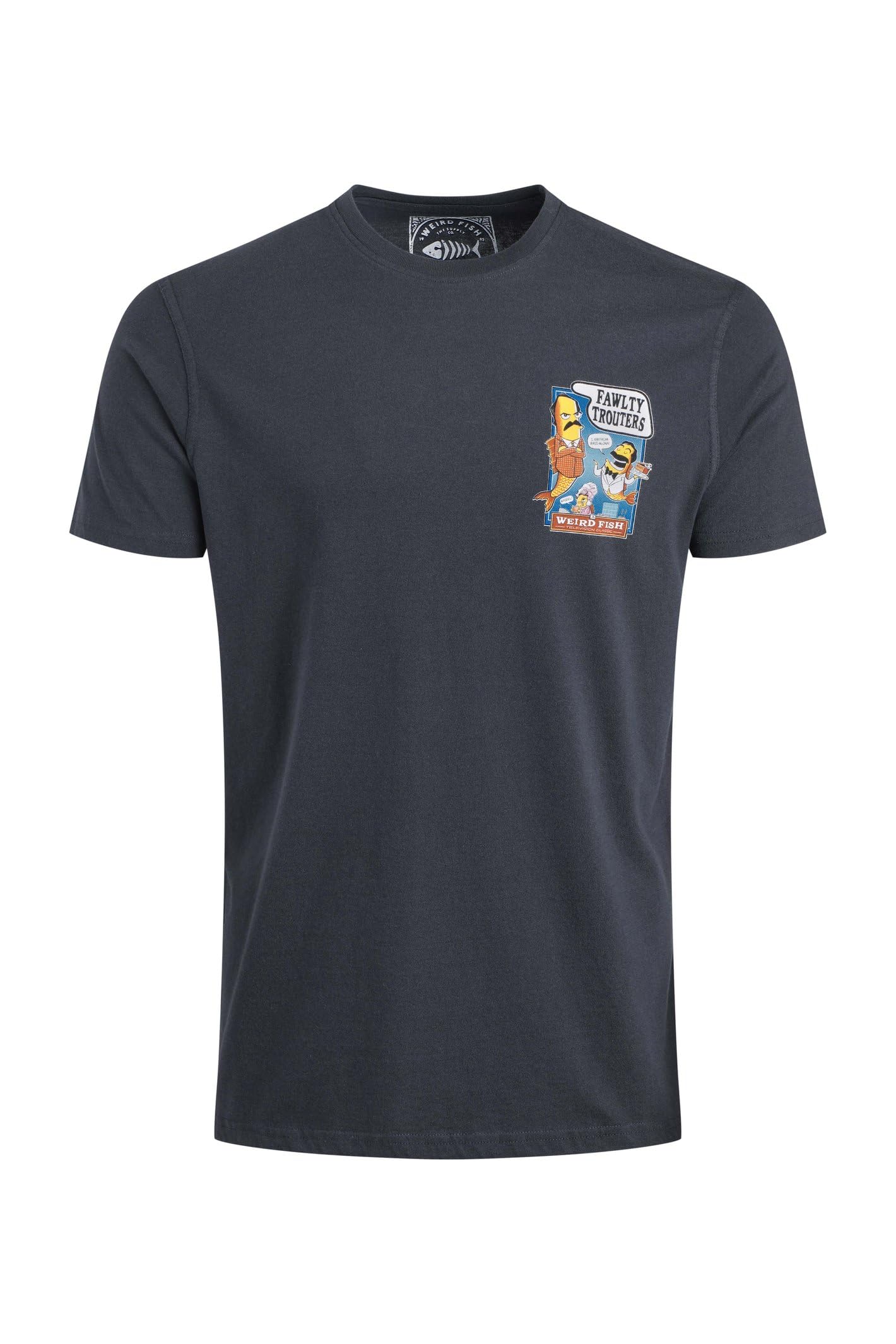 Weird Fish Male Basic T-Shirt - Navy - S