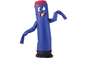 Blue Tube Dancer Adult Inflatable Costume
