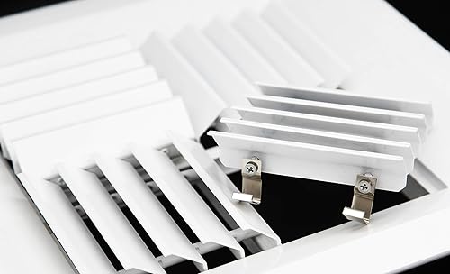 Miniatura 7 de HVAC Premium Rejilla de aire HVAC de techo ajustable de aluminio extruido de 18 '' de ancho x 18 '' de alto  intercambiable 1 vía