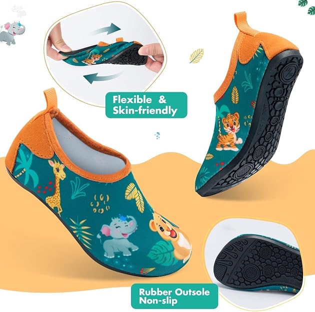 WAWSAM Chaussures Aquatiques Enfants - Chaussures Plage Chaussettes D'Eau Antidérapantes