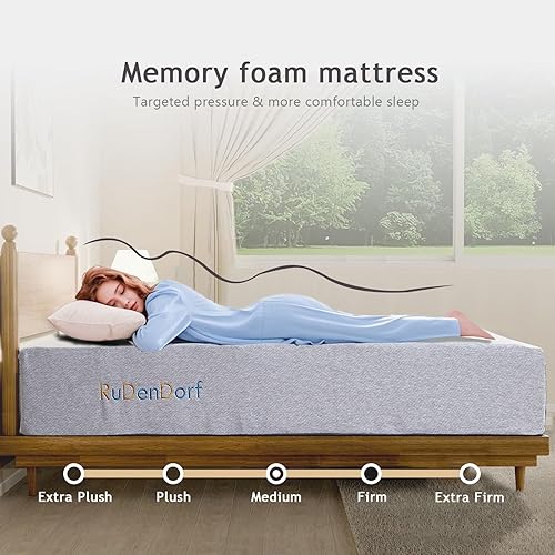 Miniatura 3 de Colchón de espuma viscoelástica de gel refrescante de 6 pulgadas, tamaño individual, colchón firme medio en una caja, certificado CertiPUR-US, 6