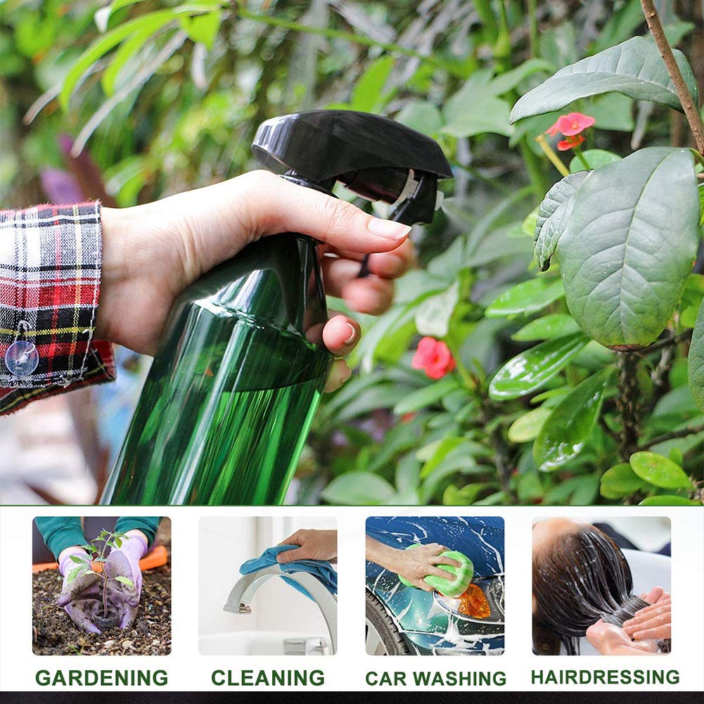 2 Bottiglie Spray Da 300ml - Flaconi Nebulizzatori Per Piante, Pulizia E Capelli, Design Trasparente - Foto 3