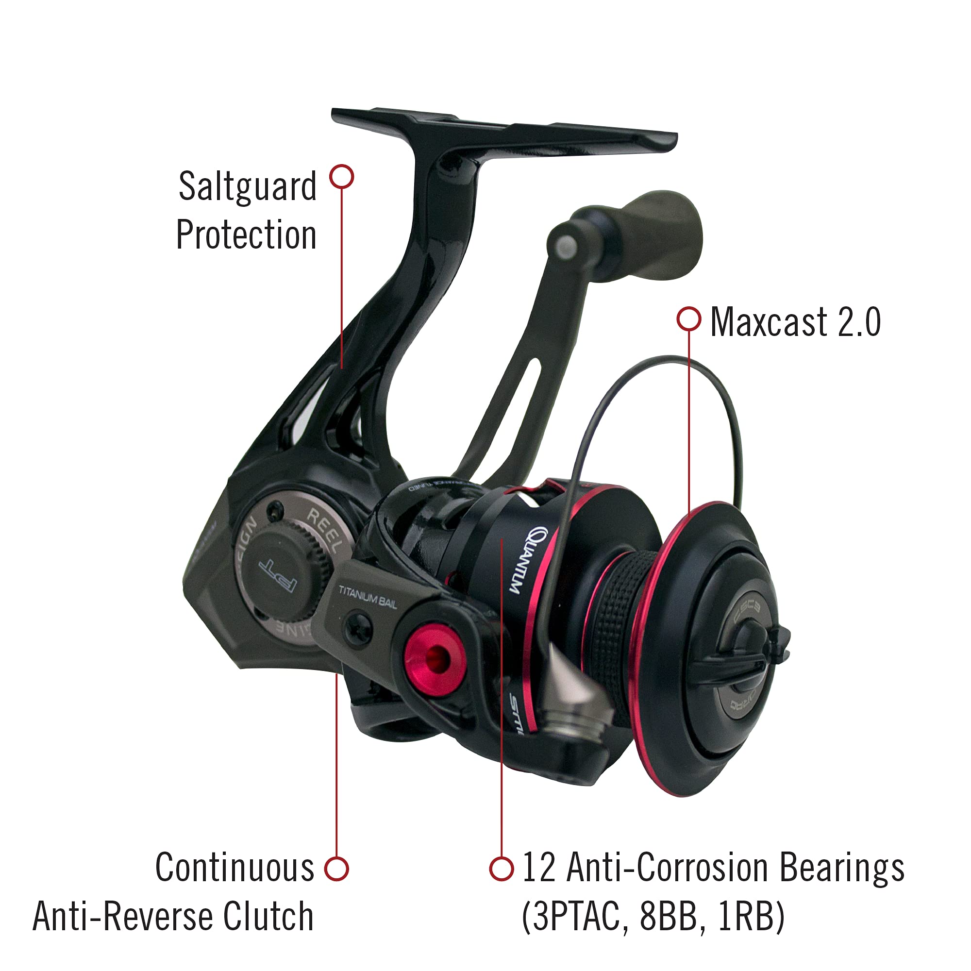 Amazon | Zebco/Quantum Smoke S3 PT Inshore Size 15 5.7:1 Gear 