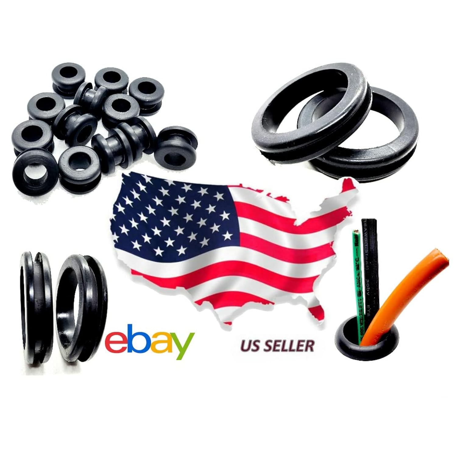 5/16" ID Rubber Flat Washers 3/4" OD x 1/8" Thick NBR Oil-Resistant Gasket Spacers for Plumbing, Automotive, Shop Tools 5/16 x 3/4 x 1/8 (Pack Size: 48 Washers)