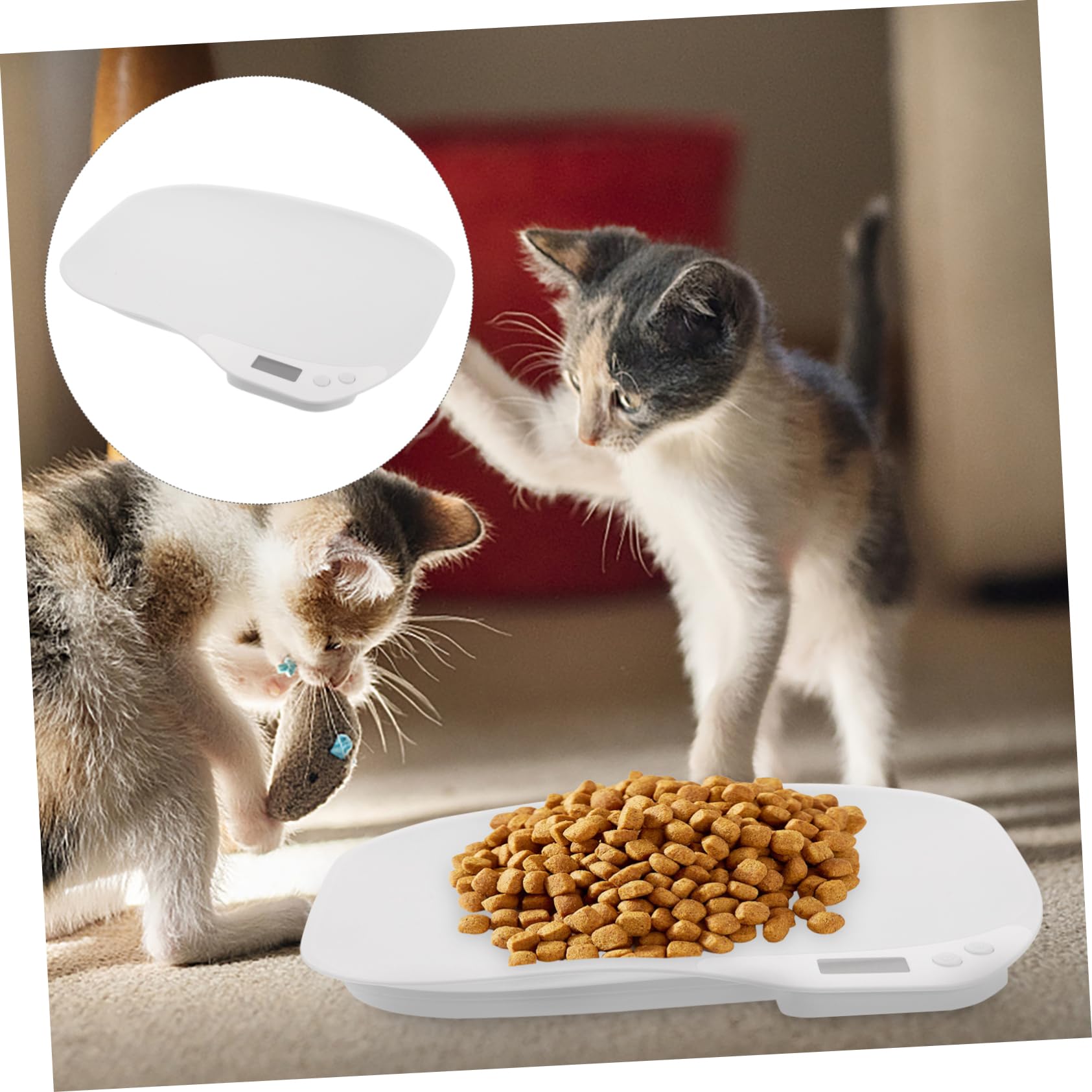 COLLBATH Bilancia Elettronica per Animali Domestici Bilancia Digitale Display A LED