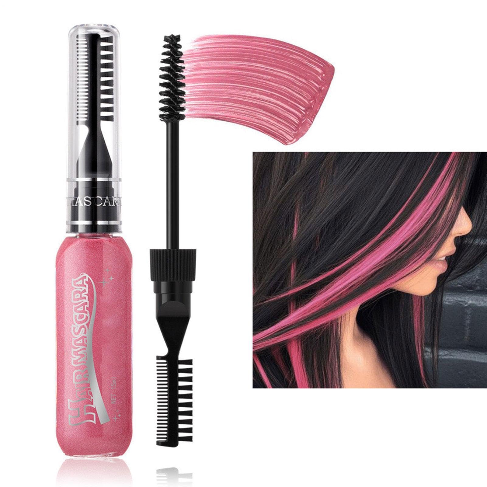 Haarkreide Kamm Set 8 Farben, Haarfärbung, Doppelkopf, Schnell