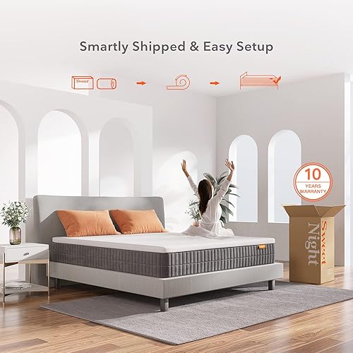 Miniatura 6 de Colchón Queen Sweetnight - Colchón de 12 pulgadas / 30.48 cm. en caja, colchón de espuma viscoelástica de gel superior para aislamiento de