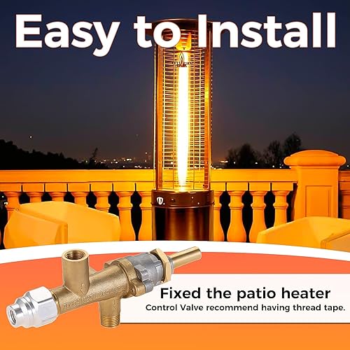 Miniatura 6 de Reparación de calentador de patio de gas propano, piezas de repuesto para sensor de termopar y controles de interruptor de volcado, kit