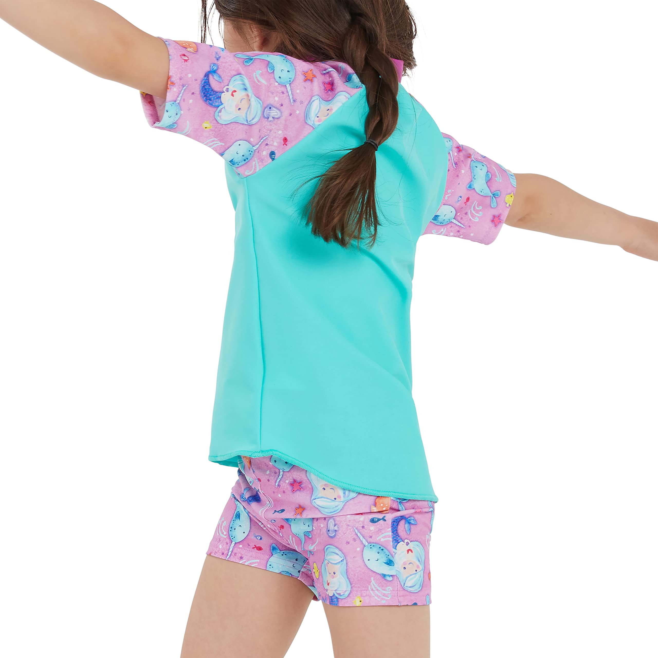 Speedo Infant Short Sleeve Printed Sun Protection Rash Top Set Guard Shirt Niñas (Pack de 1)