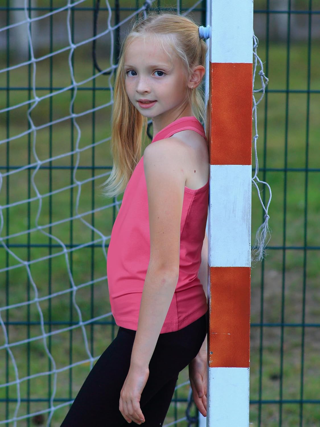 Geyoga 6 Pieces Girls Dance Tank Top Racerback Crop Top Sleeveless Dance Outfit for Ballet Hip hop Athletic wear(9-10 Years,Vibrant Color) - Image 7