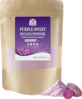 52USA Purple Sweet Potato Powder 8oz Bag | Natural Food Coloring, Ube Powder, Rich Anthocyanin Superfood | Gluten-Free & Vegan | Perfect for Baking, Smoothies, and Desserts