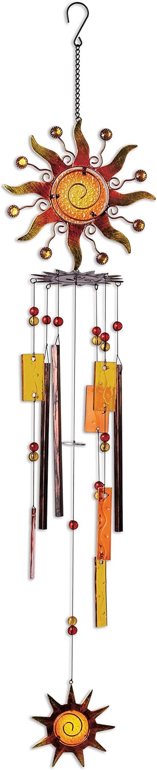 Sunset Vista Designs Spiral Sun Wind Chime, 37"