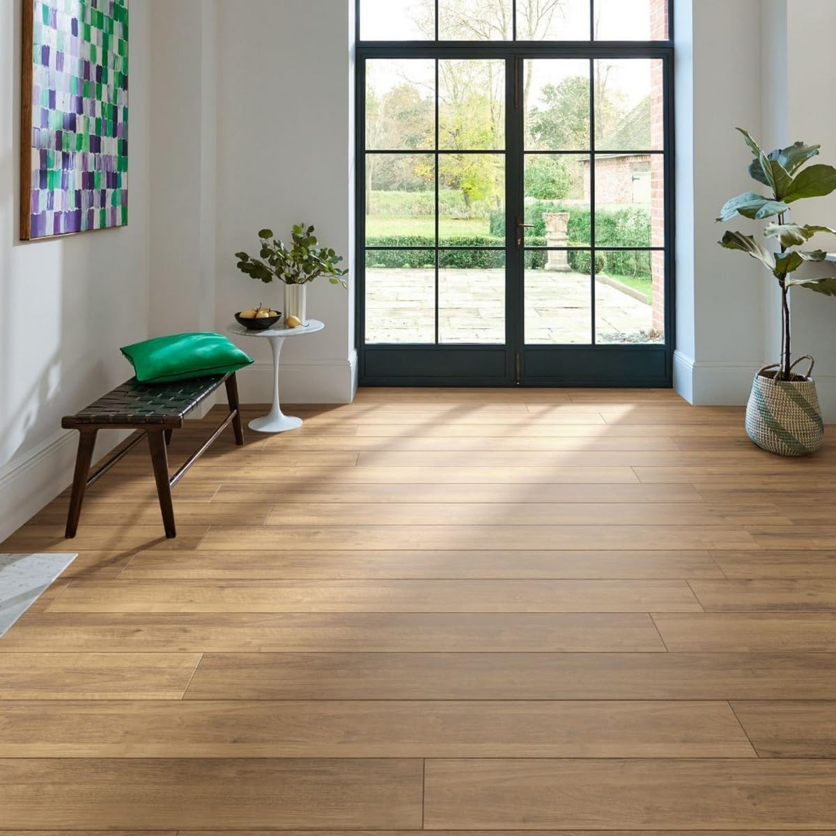 Chene03 12mm Engineered Wood Flooring 12/2 X 150mm Wide Brushed And Lacquered Brown - Plank