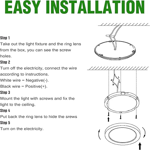 Miniatura 7 de Luz LED de techo de 3 pulgadas para caravana con interruptor regulable, lámpara de montaje en superficie de disco de 12 voltios CC, para caravana,