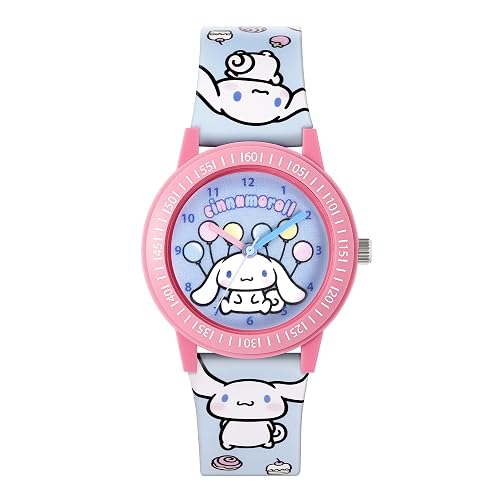 Hello Kitty Cinnamonroll Children's Time Teacher Learn to Tell the Time Watch for School, Gifts for Kids, Girls