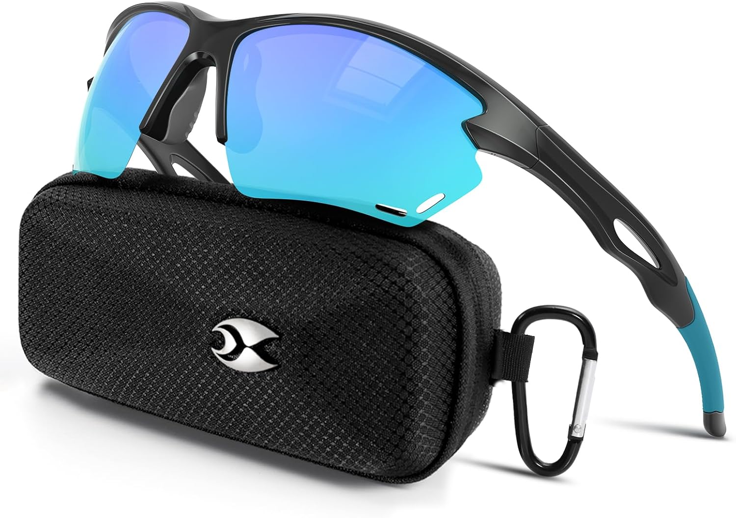 Sports Polarized Sunglasses for Men: UV400 Protection Sun Glasses Wrap Around Goggles for Running Driving