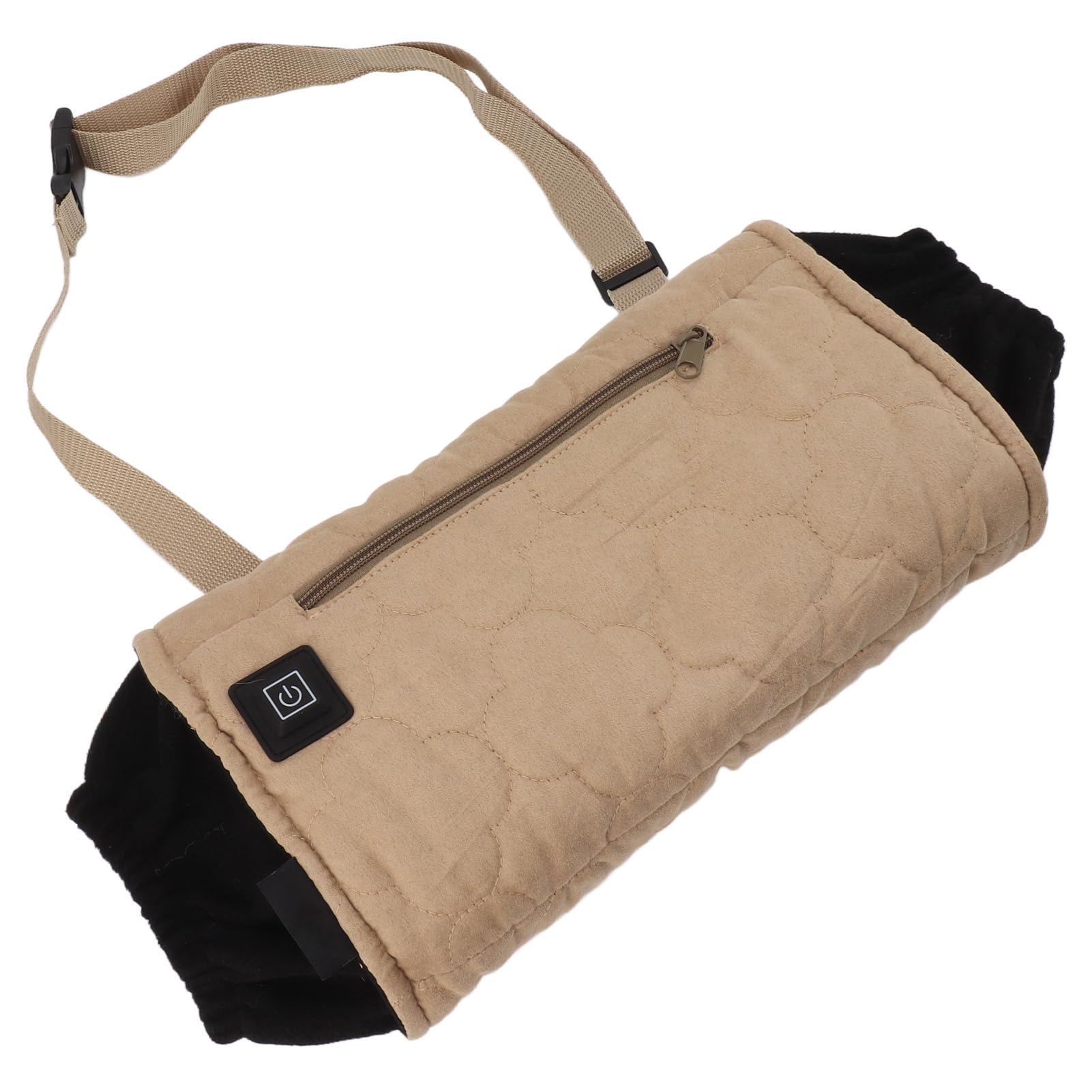 Handwärmertasche, Einstellbare Temperatur, Winddicht, Wasserdicht, Outdoor-Handwärmertasche, USB-Schnittstelle für Camping (Khaki)