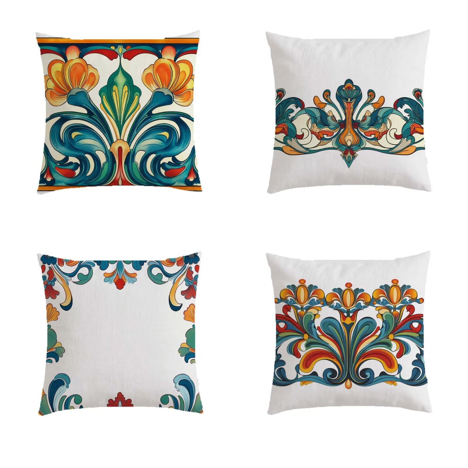 Housse coussin extérieur turquoise imperméable : finis les coussins mouillés