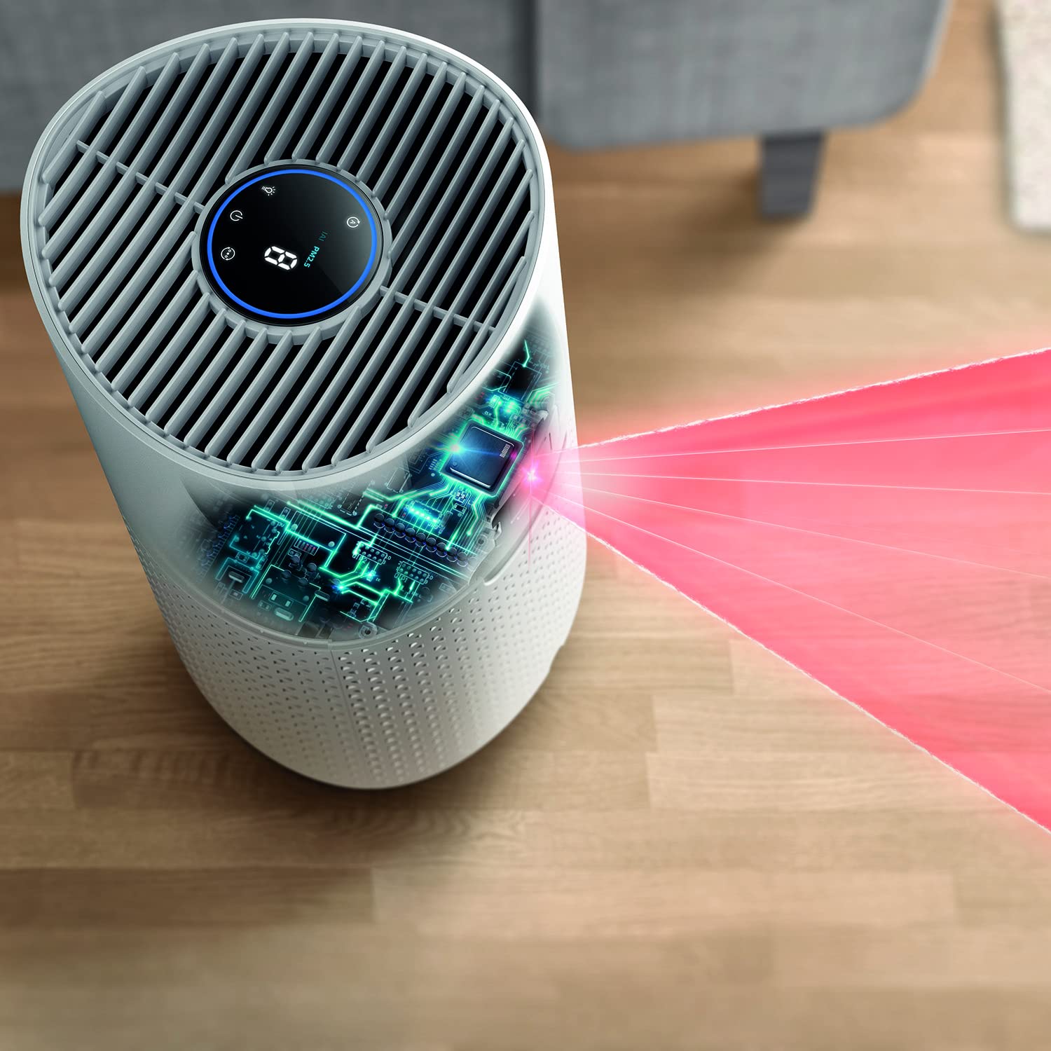 Philips Luftreiniger Smart 1000i Serie - Reinigt Räume bis zu 78 m² - Entfernt 99 & Philips Luftreiniger 600 Serie. Ultraleise und energieeffizient Für Allergiker. HEPA-Filter entfernt 99