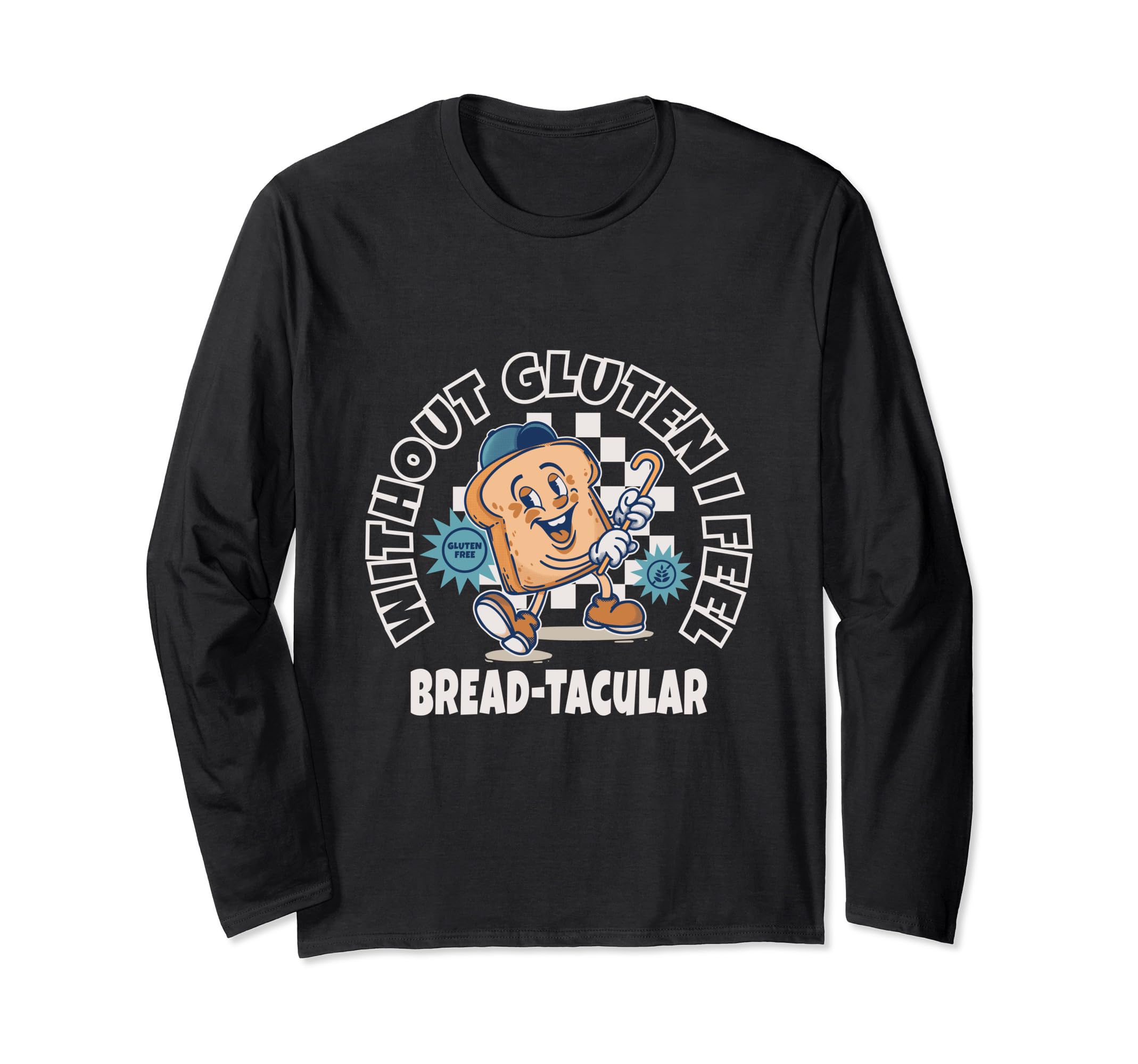 Bread alert design for gluten intolerance Long Sleeve T-Shirt
