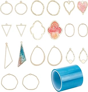 OLYCRAFT Zawieszki z otwartą tylną ramką