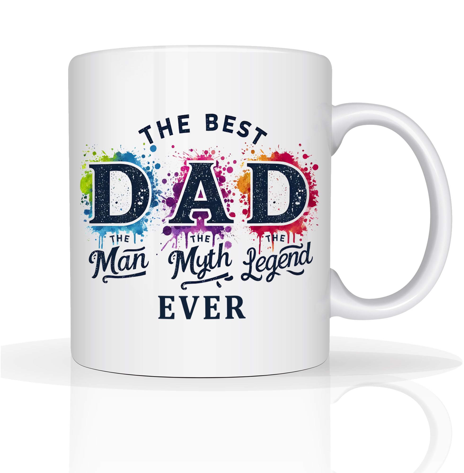 Star Online Dads Mug Gifts for Dad Fathers Day Mug from Daughter & Son Birthday Gift for Daddy Christmas Presents 11oz Ceramic Coffee Mugs (Best Dad Myth)