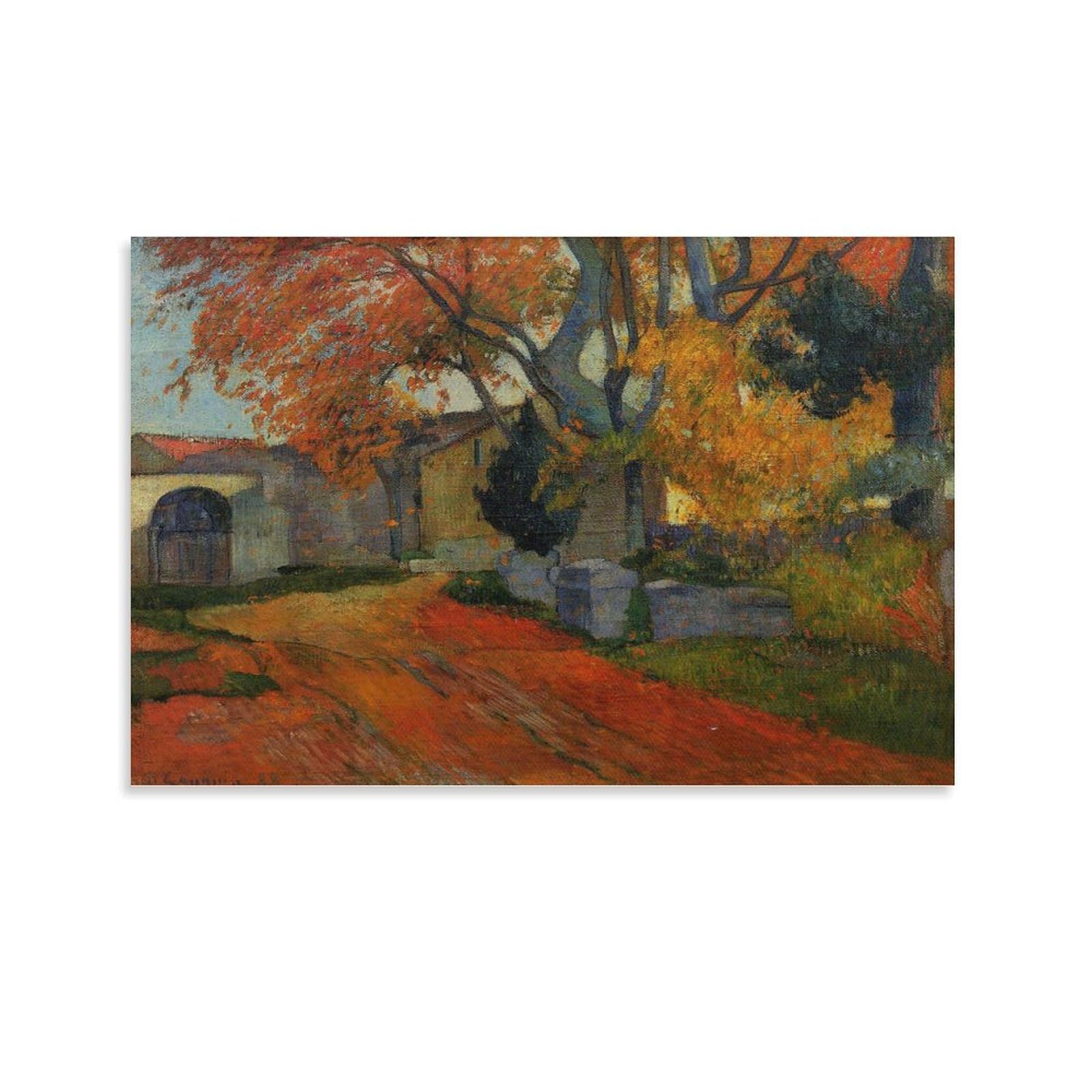 Amazon.co.jp: ポール・ゴーギャン アリスカンの並木路、アルル