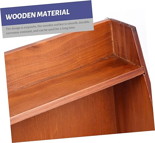 Miniatura 7 de Veemoon Estante de almacenamiento Estante para artículos pequeños, organizador de escritorio de madera, estante de almacenamiento de artículos