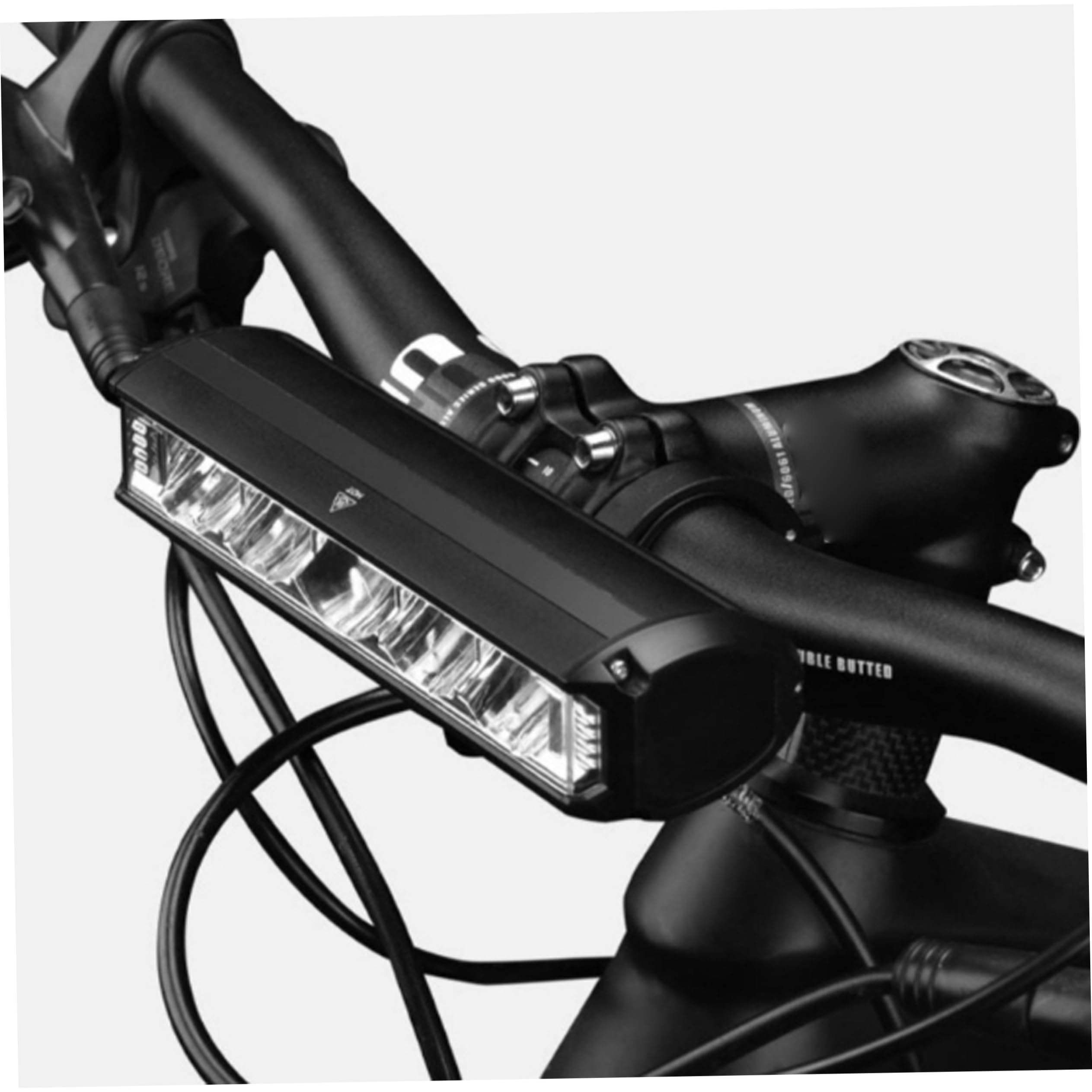 Luz Delantera para Bicicleta, Faro Delantero Recargable para Bicicleta, Barra de aleación de Aluminio de 20000 lúmenes con Accesorios de Carga inversa de 10000mah para Deportes nocturnos.