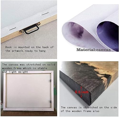 Miniatura 6 de MEECI Arte de pared minimalista bohemio de mediados de siglo, lienzo botánico de hojas verdes y doradas, arte de pared abstracto, pintura del hogar,