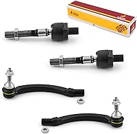 Vista 25 de Metrix Premium Chassis Parts - Kit de 4 piezas de extremos de barra de acoplamiento frontal exterior e interior compatible con Nissan Pathfinder