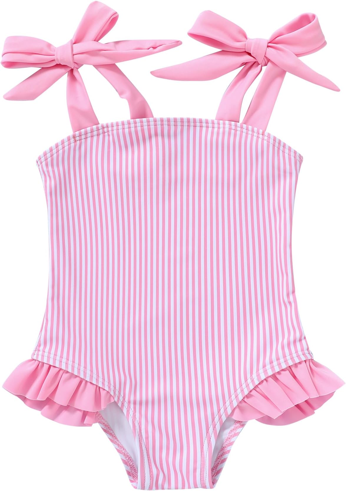 YOUNGER TREEToddler Swimsuit Girl Color Block Stripe One-Piece Swimwear Baby Girl Bathing Suits