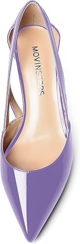 Miniatura 3 de MOVINSTEPS Zapatos de tacón bajo para mujer, diseño de patente, sexy, sin cordones, de 2 pulgadas