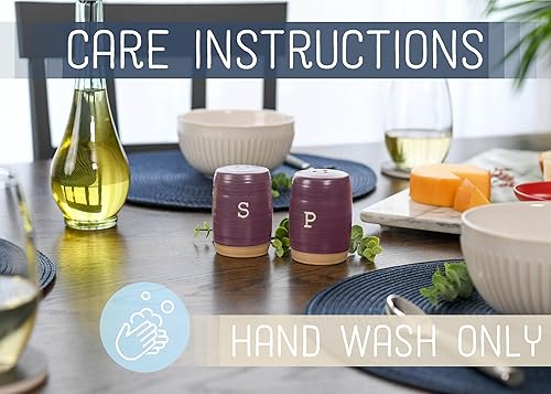 Vista 21 de Nat & Jules - Salero y pimentero de cerámica (3 x 2), color negro