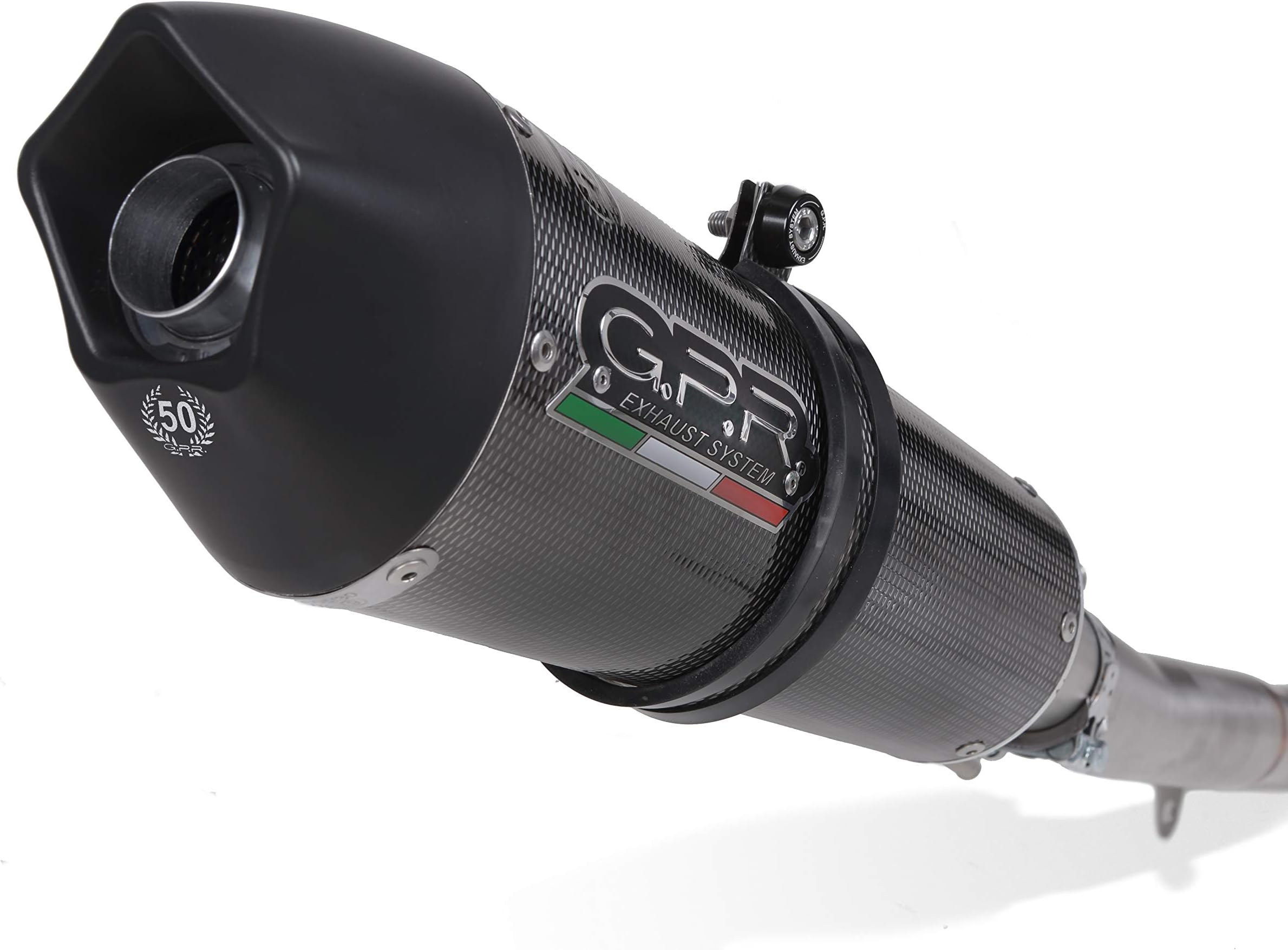 GPR EXHAUST SYSTEMS D.111.RACE.GPAN.PO DUCATI HYPERSTRADA - HYPERMOTARD 821 2013/16 RACING SLIP-ON EXHAUST SYSTEM GPE ANNIVERSARY POPPY
