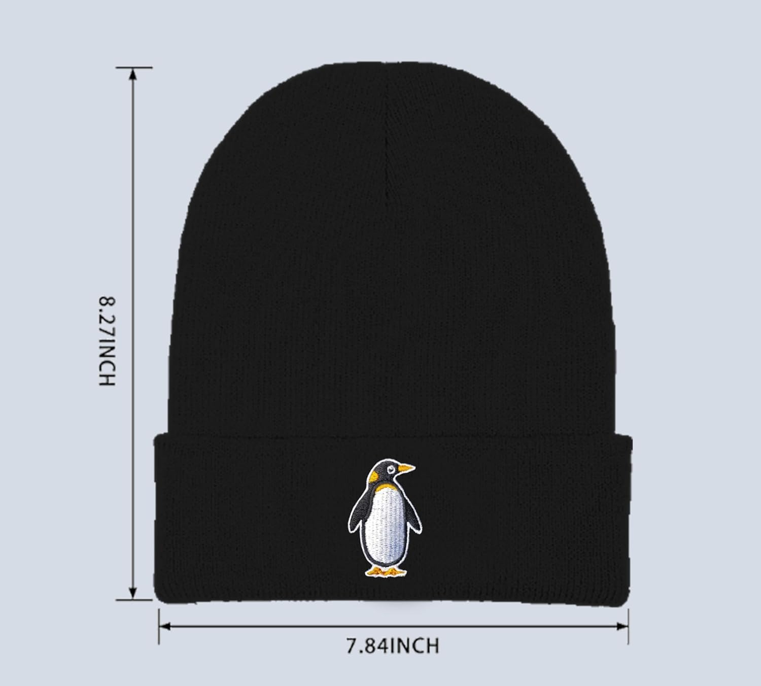 Embroidered Beanie Hats for Men Women, Winter Funny Knit Hat, Stuff Accessories Gifts - Image 2